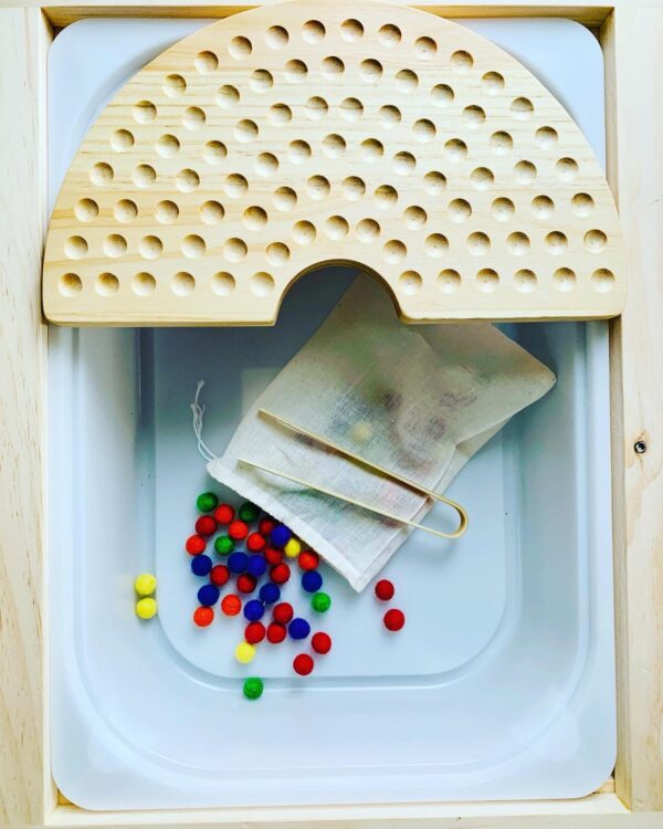 Rainbow Color Sorting Board Set w/Flashcards