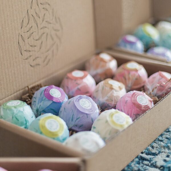 Unscented bath bombs (box of 6)