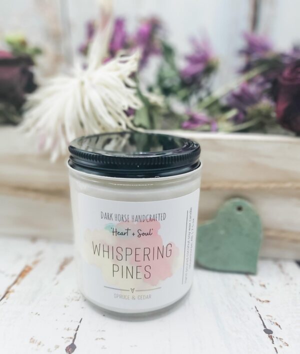 WHISPERING PINES - Spruce & Cedar Scented Soy Candle