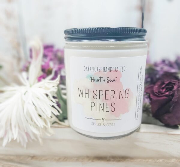 WHISPERING PINES - Spruce & Cedar Scented Soy Candle