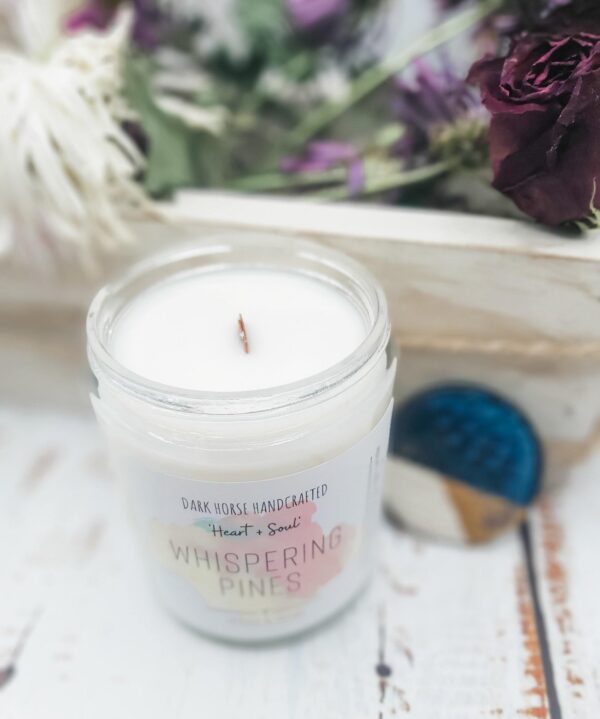 WHISPERING PINES - Spruce & Cedar Scented Soy Candle