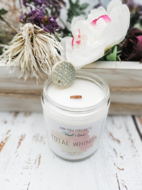 TOTAL WHIMSY - Jasmine + Roses Scented Soy Candle