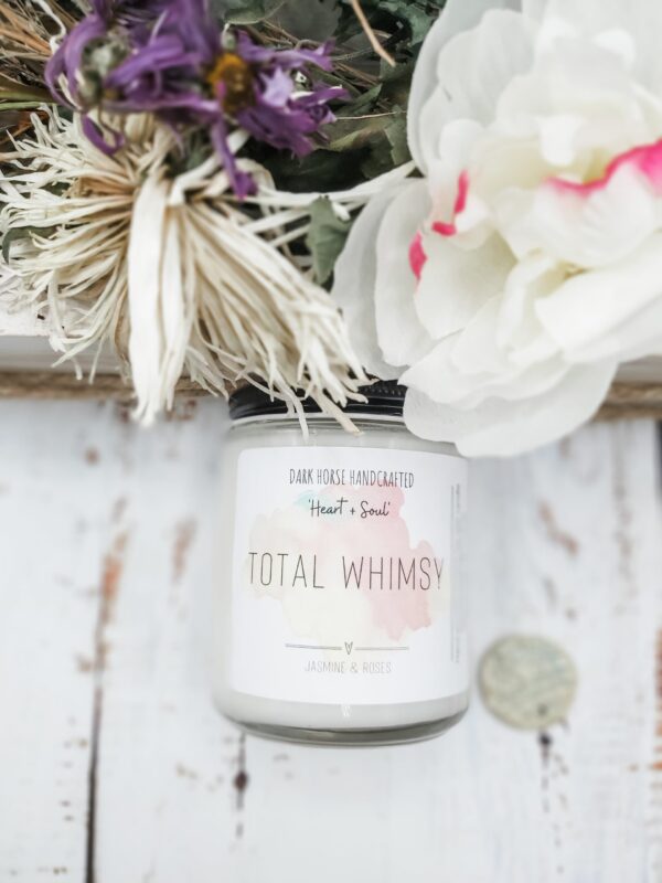TOTAL WHIMSY - Jasmine + Roses Scented Soy Candle