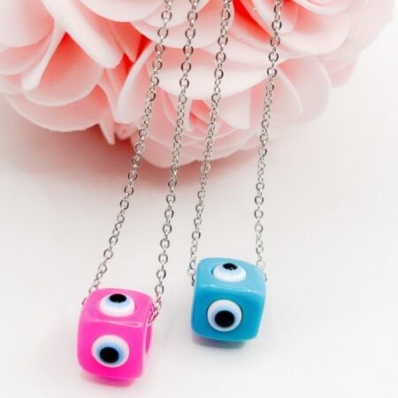 Evil eye necklace blue