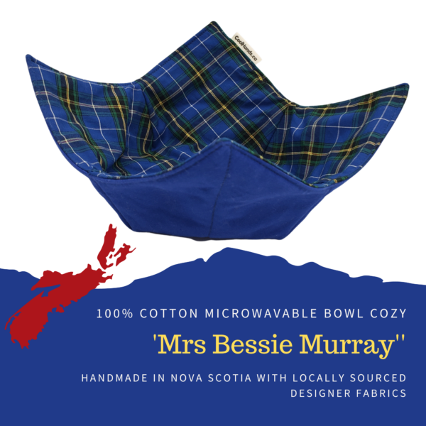 100% Cotton Microwavable Bowl Cozy - Mrs.Bessie Murray