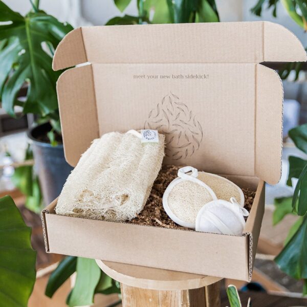 Natural Egyptian Loofah Gift Set