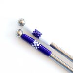 Salad Serving Set - Blue & White Dots
