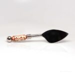 Cheese Knife - Amber Ivory Tube Bead