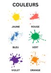 Colors Learning Poster - French