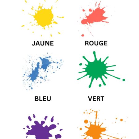Colors Learning Poster - French