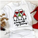 Wining with my Gnomies Ladies Shirt
