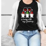 Wining with my Gnomies Ladies Shirt