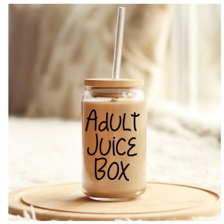 Adult Juice Box - Glass Beer Can
