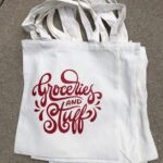 Groceries and Stuff Reusable Cotton Tote Bag