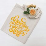 Groceries and Stuff Reusable Cotton Tote Bag