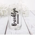 Bridesmaids Personalized Gift - Glass Beer Can