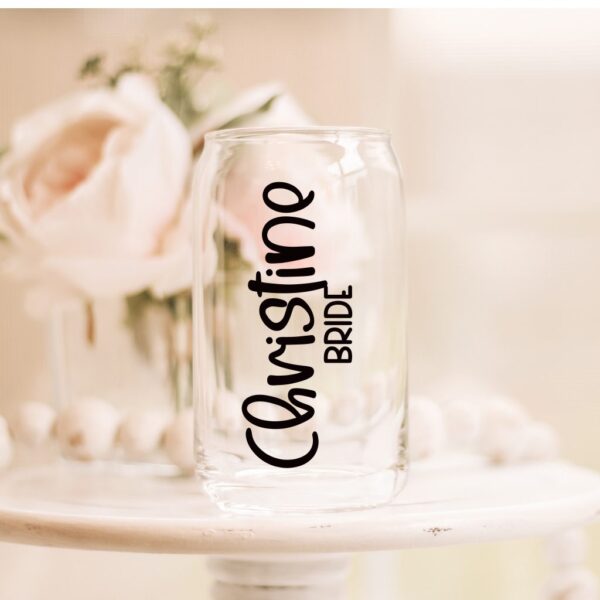 Bridesmaids Personalized Gift - Glass Beer Can