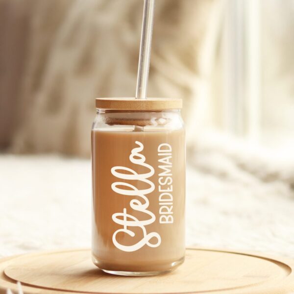 Bridesmaids Personalized Gift - Glass Beer Can