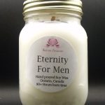 Eternity For Men Soy Wax Candle - Mason Jar 80+ Hours Burn Time - Wooden Wick