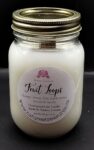 Fruit Loops Soy Wax Candle - Mason Jar 80+ Hours Burn Time - Wooden Wick