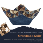 100% Cotton Microwavable Bowl Cozy - Grandma's Quilt