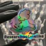 Exhausted Flask Sticker