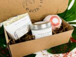 Citrus Spa Gift Set: soap, moisturizing bath bomb and soy candle | all handmade | vegan | eco-friendly | organic