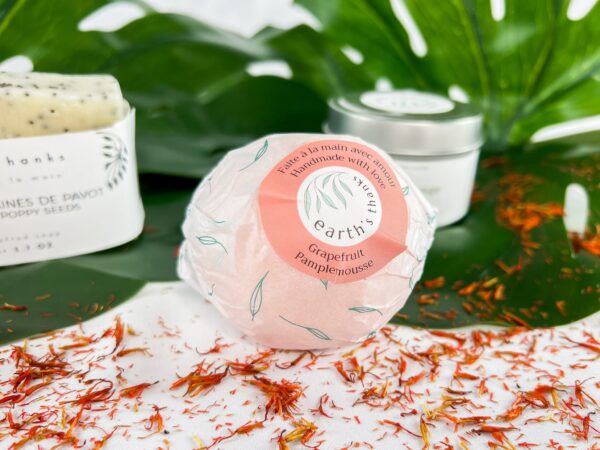Citrus Spa Gift Set: soap, moisturizing bath bomb and soy candle | all handmade | vegan | eco-friendly | organic