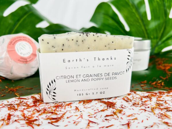 Citrus Spa Gift Set: soap, moisturizing bath bomb and soy candle | all handmade | vegan | eco-friendly | organic