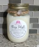 Cherry Delight Soy Wax Candle - Mason Jar 80+ Hours Burn Time - Wooden Wick