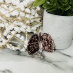 Rose Gold Engraved Badge Reel