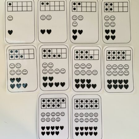 Subitizing Flashcards Set 1-10