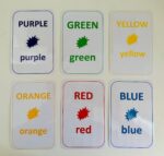 Rainbow Color Sorting Board Set w/Flashcards
