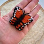 Felted Monarch Butterfly - 5cm
