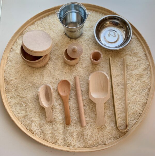 Sensory Play Tool Set w/ 5 hand tools and 5 bowls