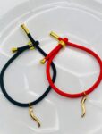 Gold Cornicello Red bracelet