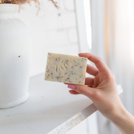 Handmade Poppy Seed and Lemon Bar Soap