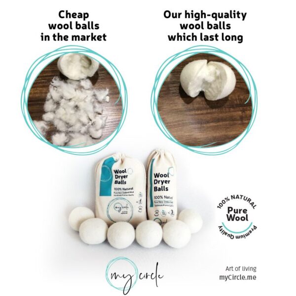 Reusable XLarge Wool Dryer Balls