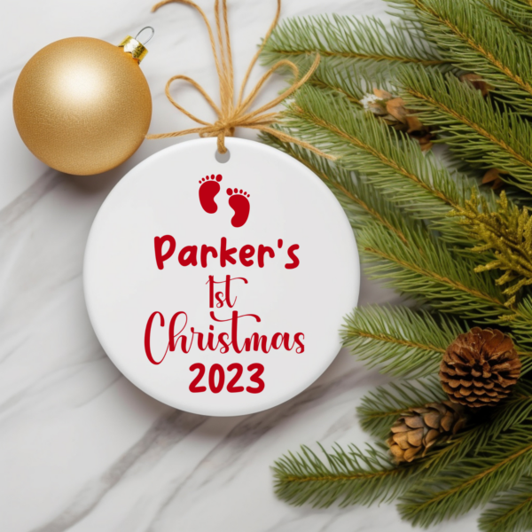 Personalized Baby's First Christmas Ornament