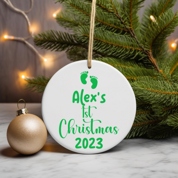 Personalized Baby's First Christmas Ornament