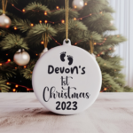 Personalized Baby's First Christmas Ornament