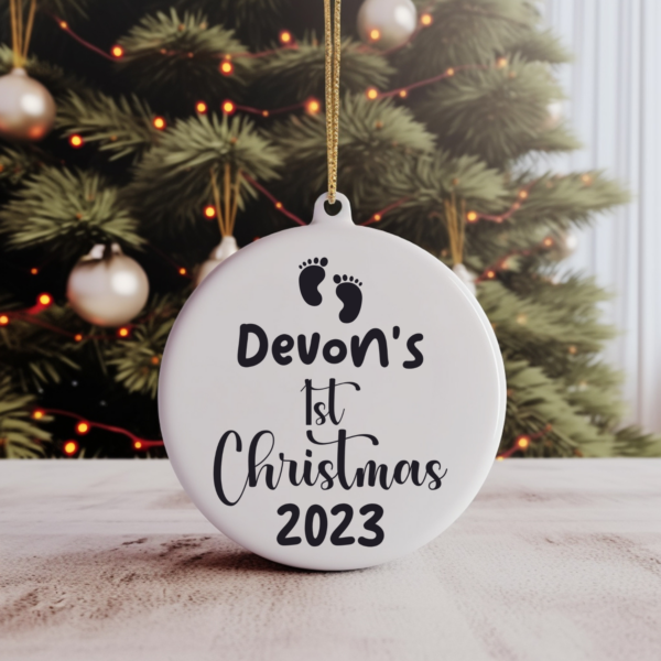 Personalized Baby's First Christmas Ornament