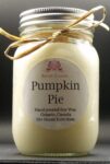 Pumpkin Pie Soy Wax Candle - Mason Jar 80+ Hours Burn Time - Wooden Wick