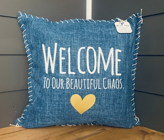 Welcome To Our Beautiful Chaos Pillow Cover.