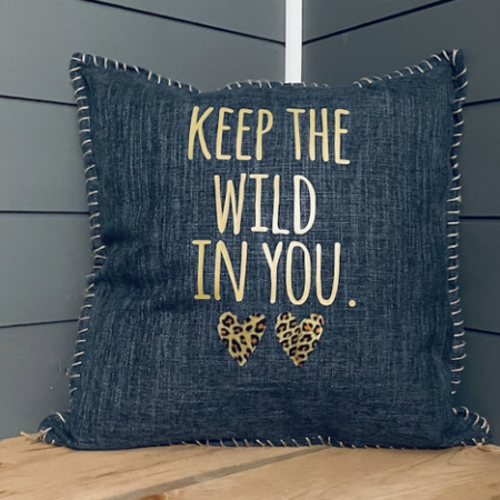 Keep The Wild In You. Pillow Cover.