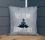 This Is My Happy Place. Pillow Cover.