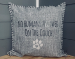 No Humans Allowed On The Couch. Pillow Cover.