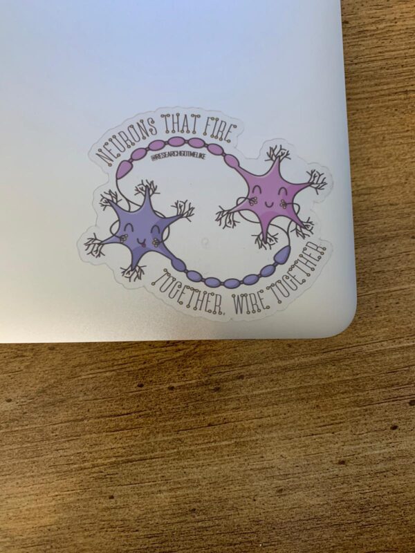 Collaborating Neurons (Transparent) Sticker