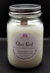 Citrus Burst Wax Candle - Mason Jar 80+ Hours Burn Time - Wooden Wick