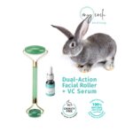 Dual-Action Jade Facial Roller with VC Serum Set